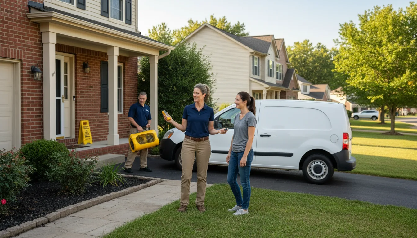 Residential water damage restoration in Madison, MS